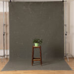 Pale Nickel and Liver Painted Canvas Backdrop (RN#46)