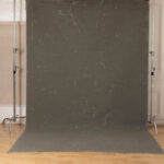 Pale Nickel and Liver Painted Canvas Backdrop (RN#46)