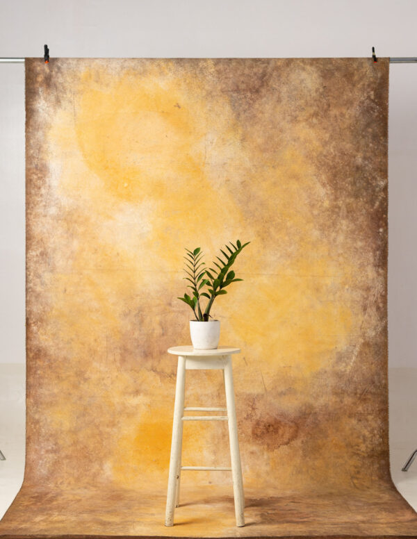 Apricot Painted Canvas Backdrop 7x12ft -RN#19(2)