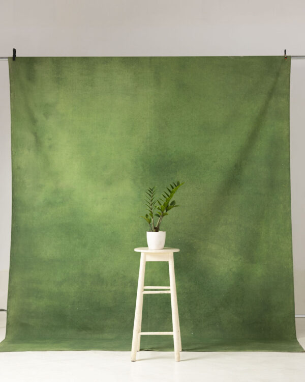 Army Green Painted Canvas Backdrop 8'4x10'6ft -RN#51(2)