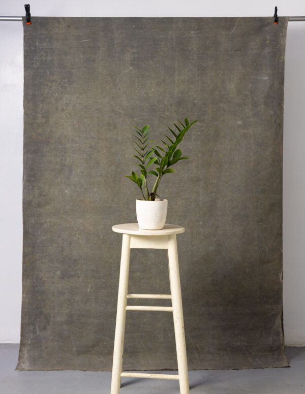 Bistre + Ironside Grey Painted Double-sided Canvas Backdrop RN#03-4’10X7(2a)