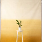 Chardonnay Gradient Painted Canvas Backdrop 8x14ft -RN#75(1)