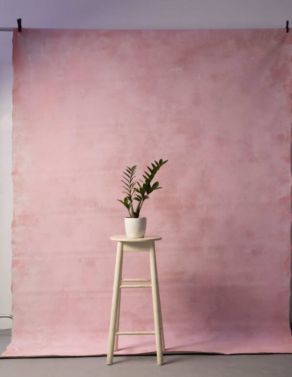 Coral Pink Painted Canvas Backdrop 7x10ft -RN#210(1)