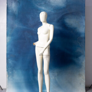 Dusky Blue Painted Canvas Backdrop 6x9ft -SL#226(1).jpg