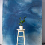 Dusky Blue Painted Canvas Backdrop 6x9ft -SL#226(3).jpg