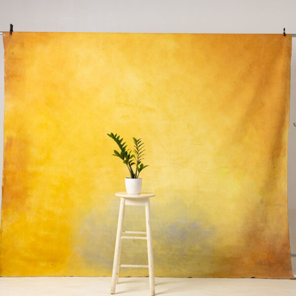 Fire Bush Painted Canvas Backdrop RN#17-9X9(1)