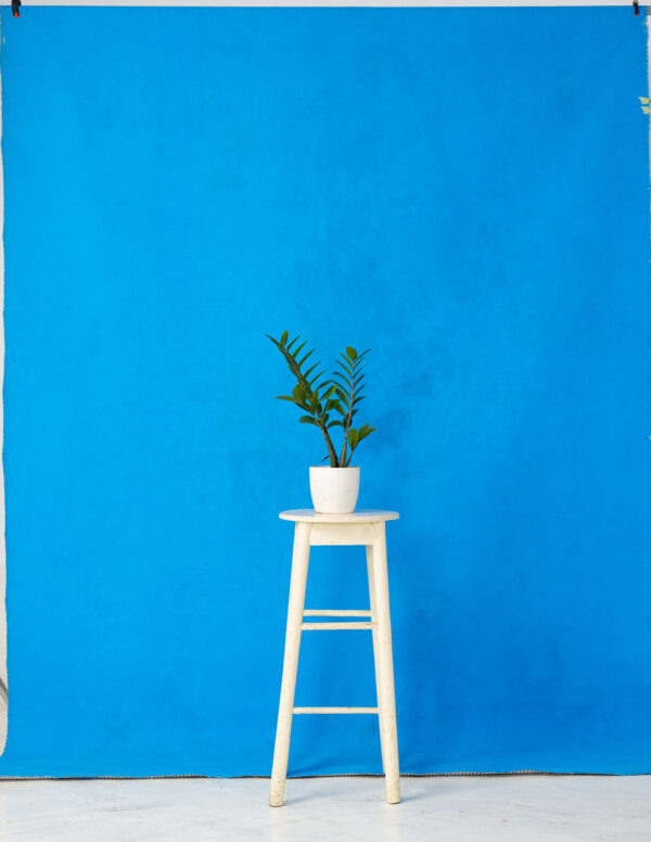 French Blue Painted Canvas Backdrop 7x9ft -RN#148(1)