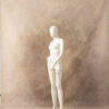 Light Taupe Painted Canvas Backdrop 8x10ft -RN#158(2)