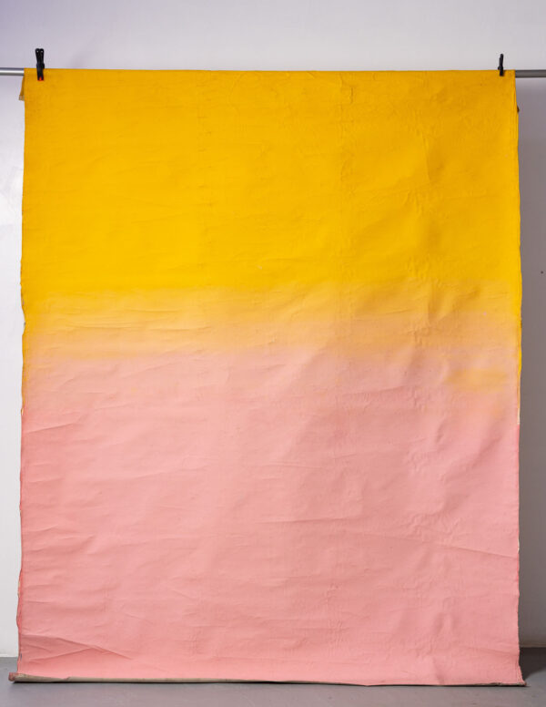 Saffron Painted Canvas Backdrop 6'8x7ft -RN#61 (1)