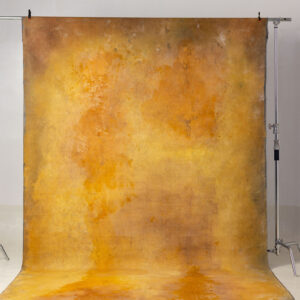 Smokey Grey + Golden Bell Painted Double-sided Canvas Backdrop 8x14ft -RN#25(1)