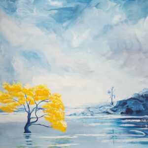 Arctic Meadow Painted Canvas Backdrop (RN#263) - 1 copy