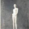 Antique Grey Painted Canvas Backdrop (RN#236)