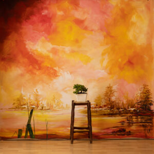 Inferno Painted Canvas Backdrop (RN#261)