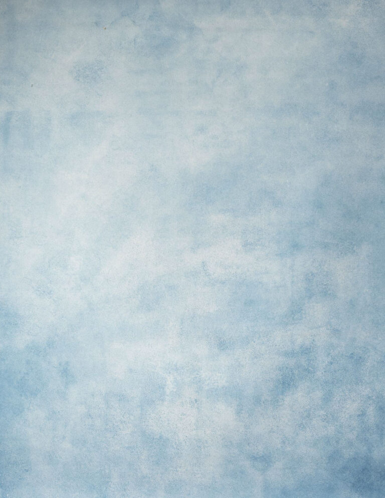 Blue Rain Painted Canvas Backdrop (RN#228)