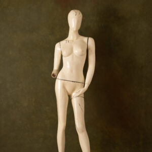 Red Head Green Painted Canvas Backdrop (RN#319)