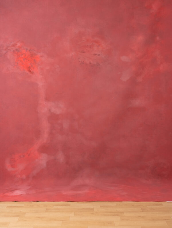 Foggy Moon Red Canvas Backdrop (RN#353)