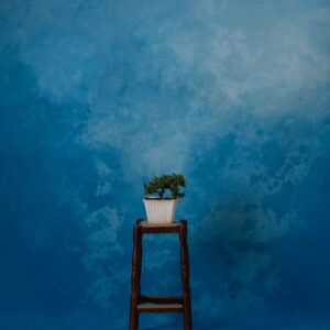 Blue Mist Painted Canvas Backdrop (RN#339)