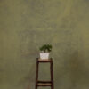 Green distressed and grey Painted Canvas Backdrop (RN#343)