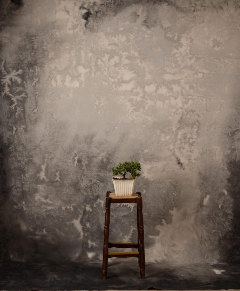 Old Town Grey Painted Canvas Backdrop (RN#344)