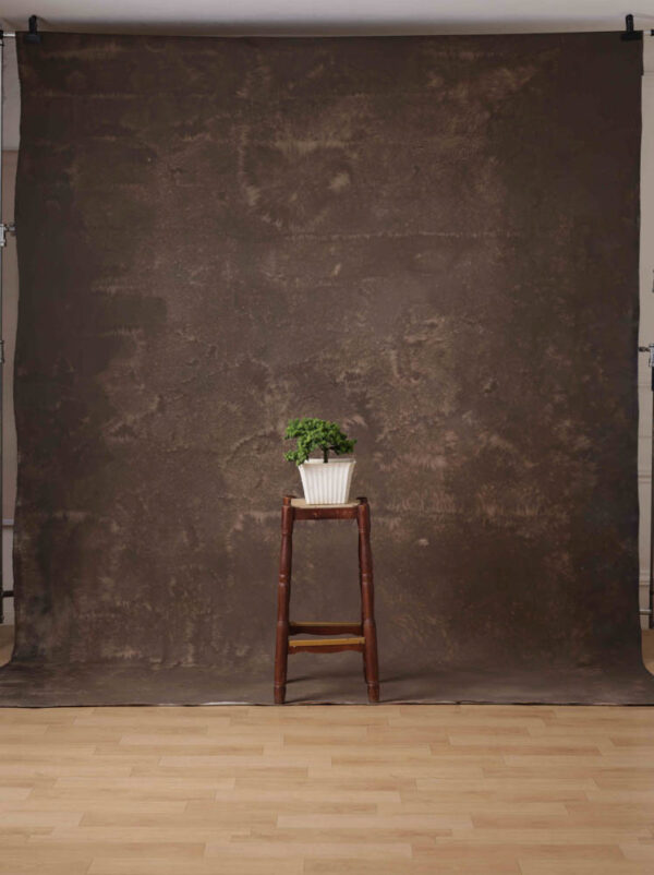 Rock Brown Painted Canvas Backdrop (RN#295)