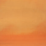 Orange Dreamscape Painted Canvas Backdrop (RN#392)