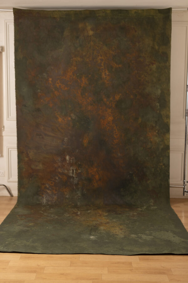 Burning Bush and Flax Painted Canvas Backdrop 7x14ft SL S1 #407(1)