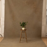Pastel Brown Painted Canvas Backdrop7x14ft RN #426(4)