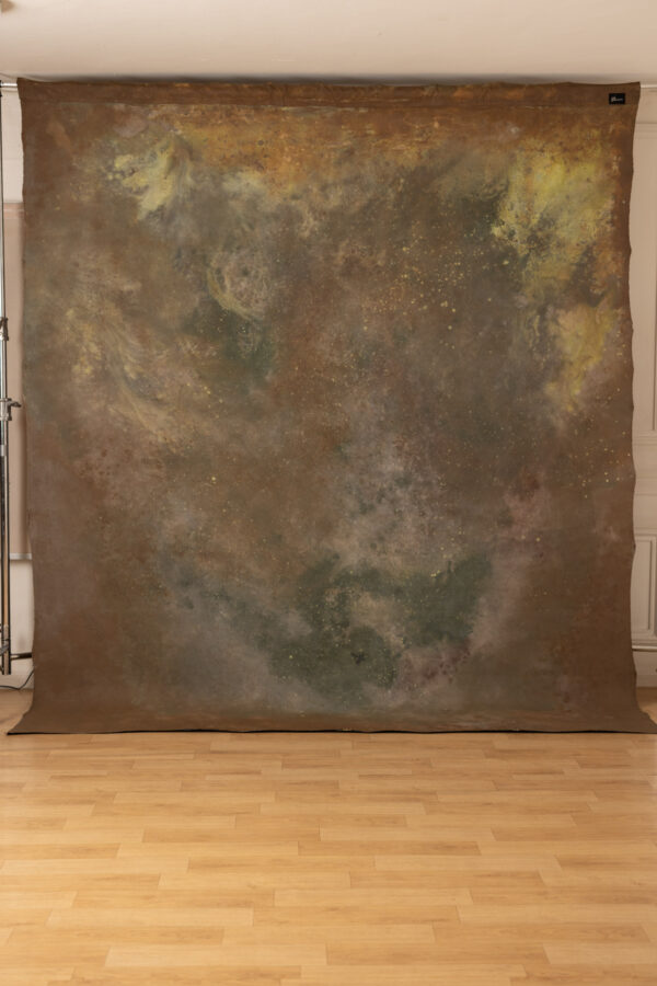 Pickled and Iroko Painted Canvas Backdrop 9x10ft RN S1 #418(1)