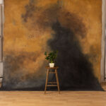 Pickled and Iroko Painted Canvas Backdrop 9x10ft RN S2 #418(8)