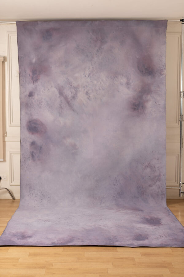 Purple Mist Painted Canvas Backdrop 7x14ft RN #416(1)