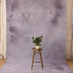 Purple Mist Painted Canvas Backdrop 7x14ft RN #416(4)