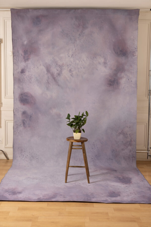 Purple Mist Painted Canvas Backdrop 7x14ft RN #416(4)