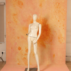 Flamed Citrus Painted Canvas Backdrop(RN#448)