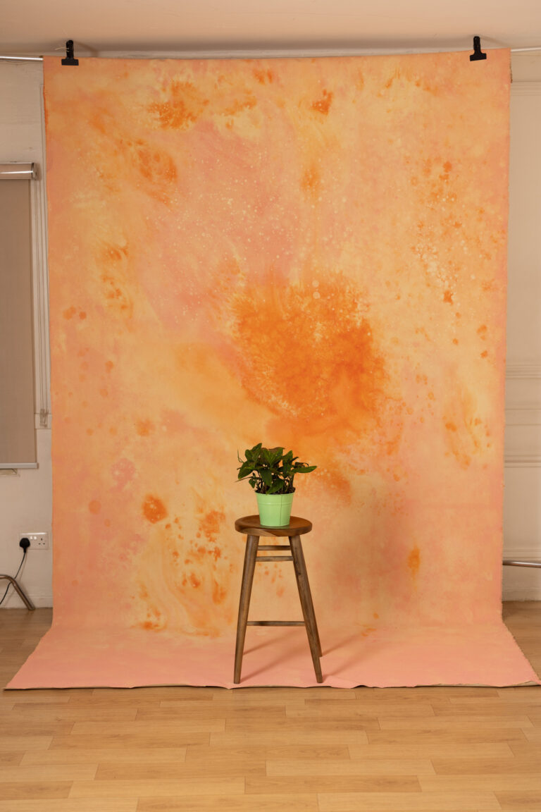 Flamed Citrus Painted Canvas Backdrop(RN#448)