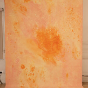 Flamed Citrus Painted Canvas Backdrop(RN#448)