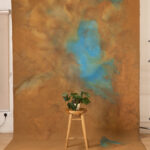 Viridian Mint Painted Canvas Backdrop (RN#455)