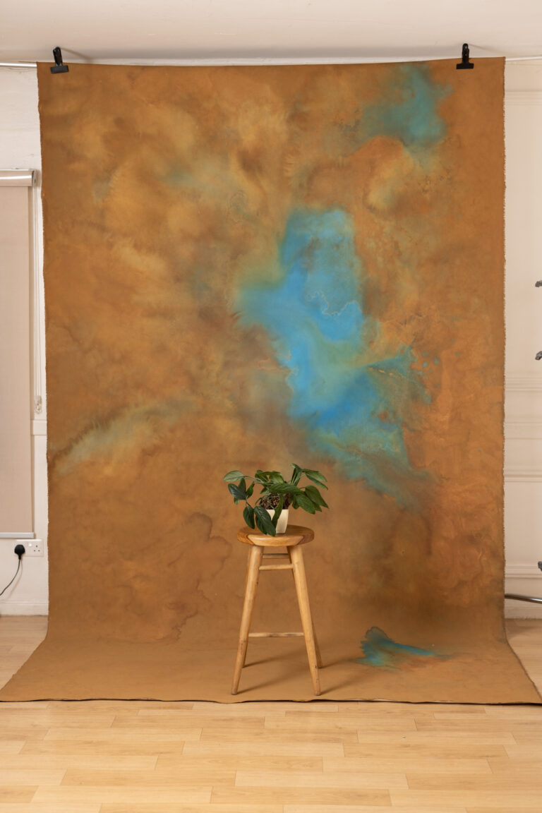 Viridian Mint Painted Canvas Backdrop (RN#455)