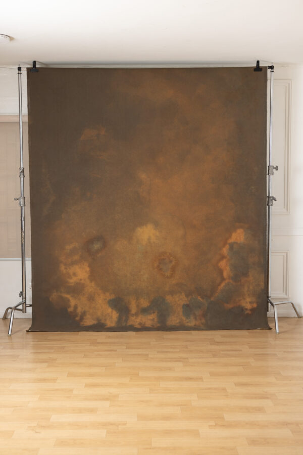 Vintage Cocoa Painted Canvas Backdrop (SL#480)