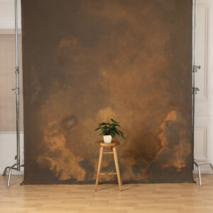 Vintage Cocoa Painted Canvas Backdrop (SL#480)