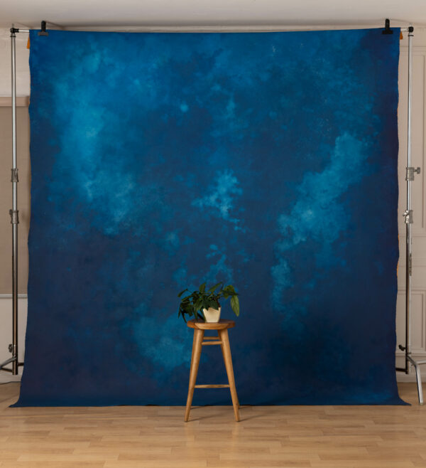 Nutmeg And Astronaut Blue Painted Canvas Backdrop (SL#466)