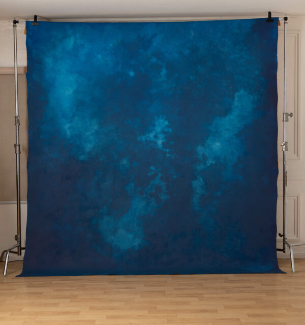 Nutmeg And Astronaut Blue Painted Canvas Backdrop (SL#466)