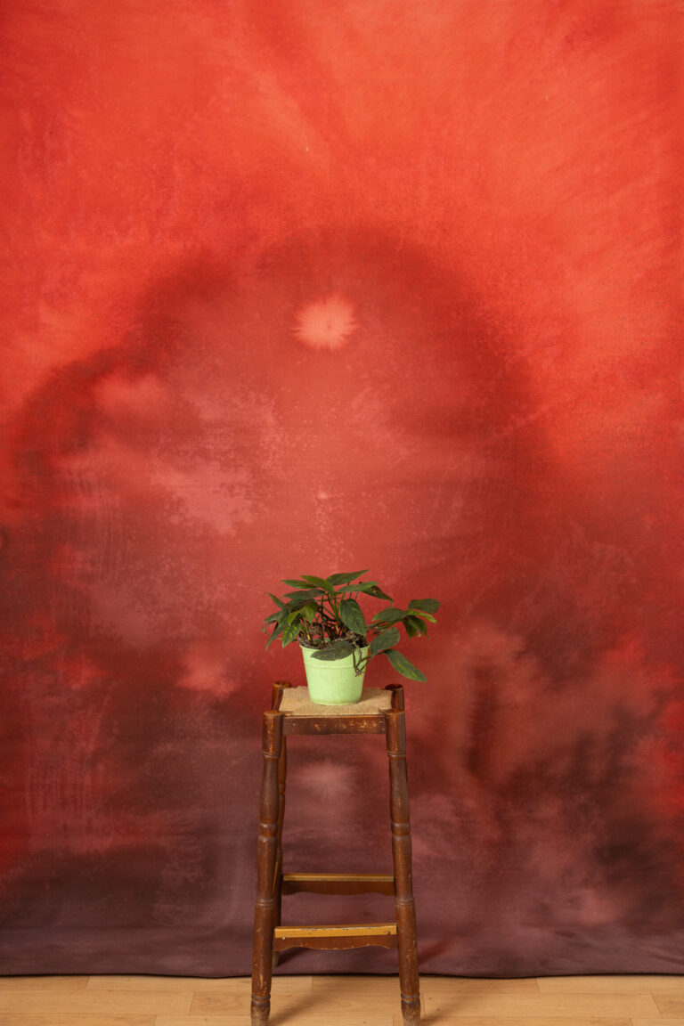 Roof Terracotta Painted Canvas Backdrop (RN#515)